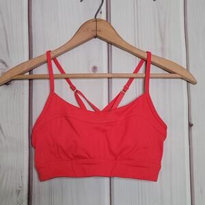 Manduka Coral Orange Workout Yoga Sports Bra Size XS